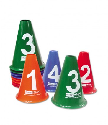 Coni numerati – 2 set da 4 coni