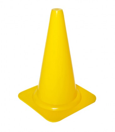 Cono giallo senza fori, altezza 38 cm