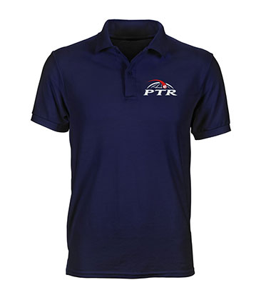 Polo navy con logo PTR